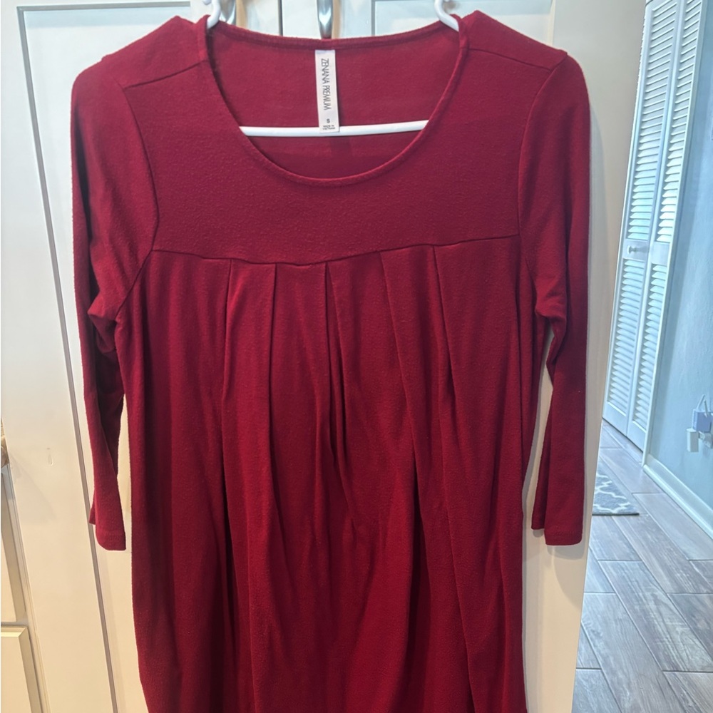 Maroon Tunic with pockets